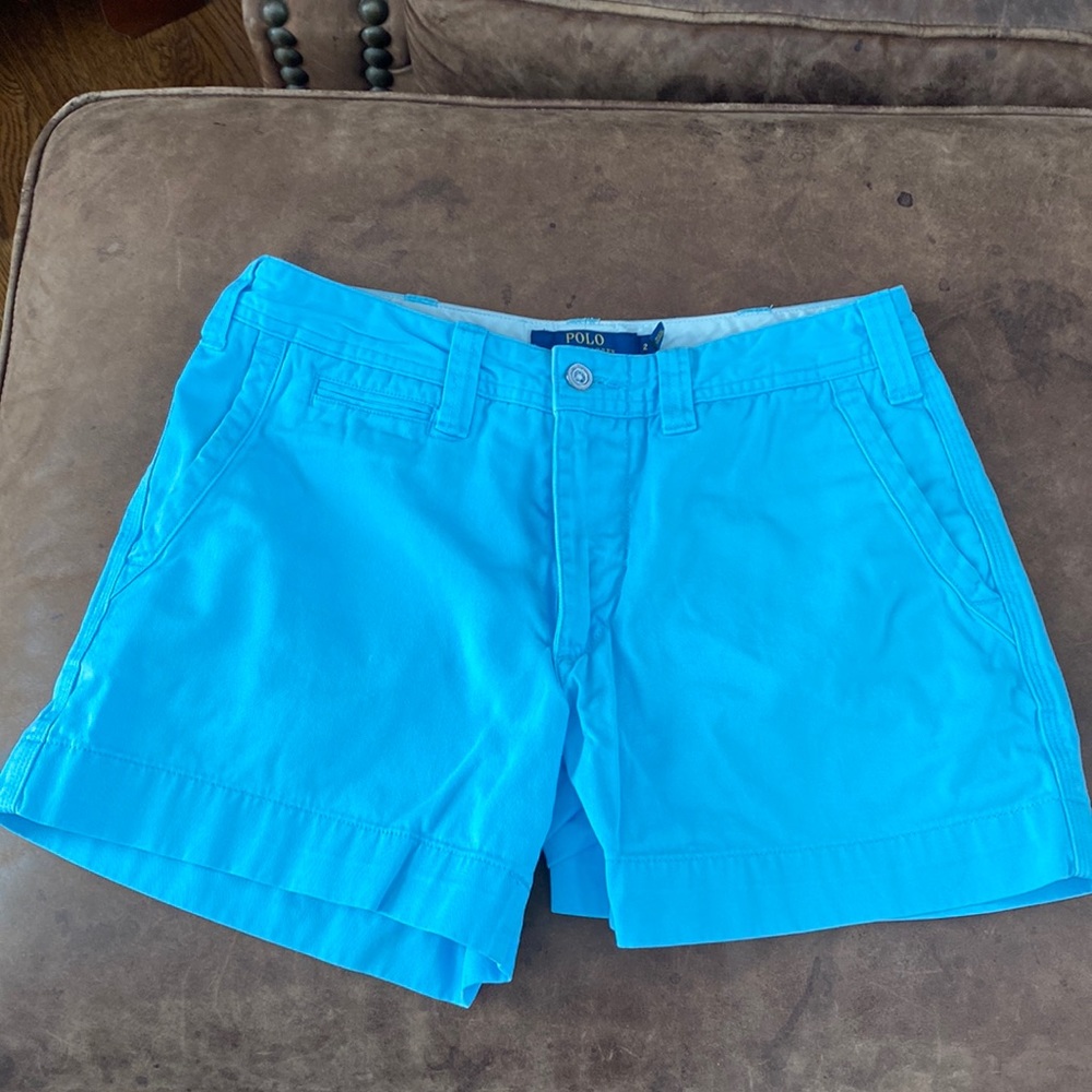 Polo turquoise chino shorts